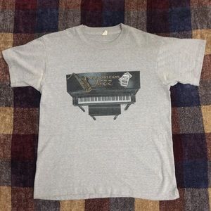 Vintage 80s Screen Stars New Orleans Jazz Shirt